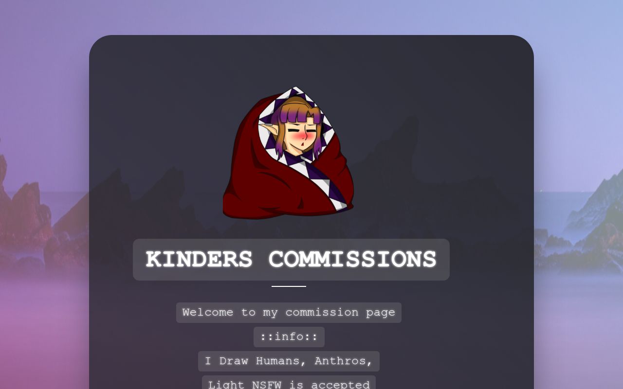Carrd profile picture for @kinder